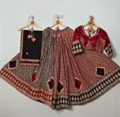 Maroon Back Color Lehenga Choli
